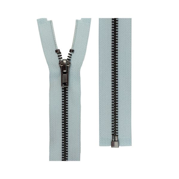 Молния металл Т5 (5 мм) 1 зам., н/раз., 20 см, оксид (черный никель), 10 шт, №317 жемчужный, Gamma ZIP 5B