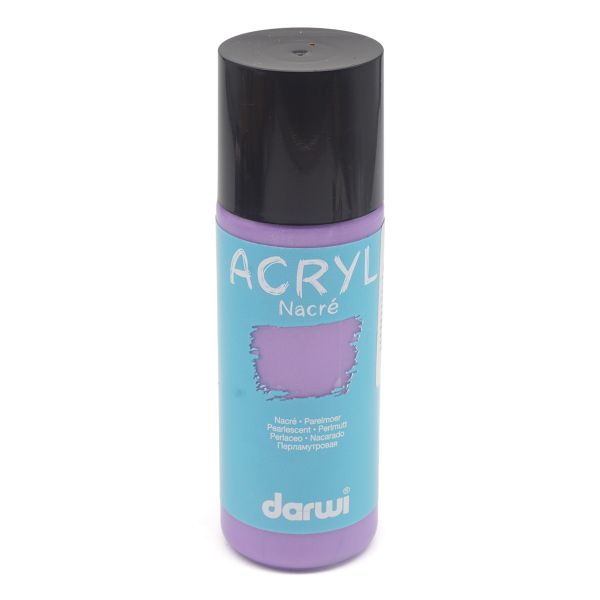 Краска акриловая Darwi NACRE, 80мл (перламутровая) (931 лиловый) DA0210080