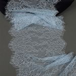 Кружево шантильи (реснички) диз. A88 шир.170мм цв.F183 голубой, 3 метра, Kruzhevo