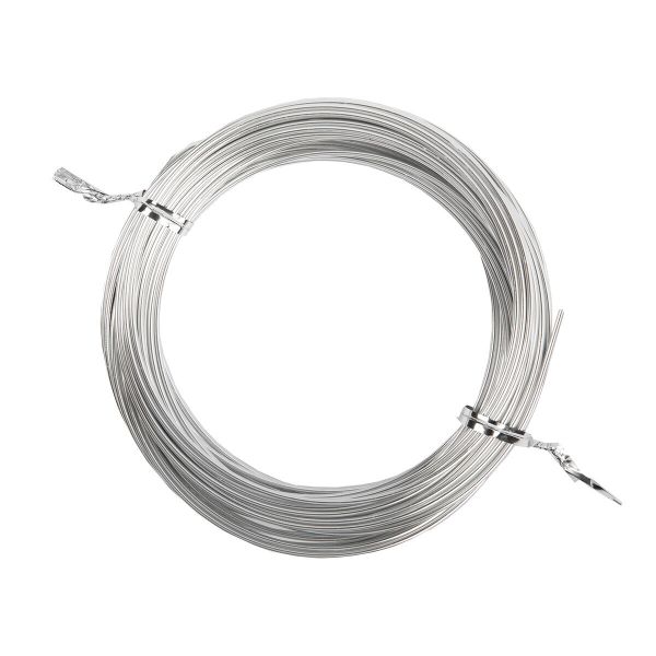 Проволока для плетения ⌀1.5 мм,±0.5 м, 01 серебро, Промысел MM-003