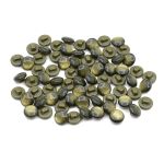 Пуговицы на ножке 22L (14мм), пластик (col.20 хаки), 72 шт, CR P-45