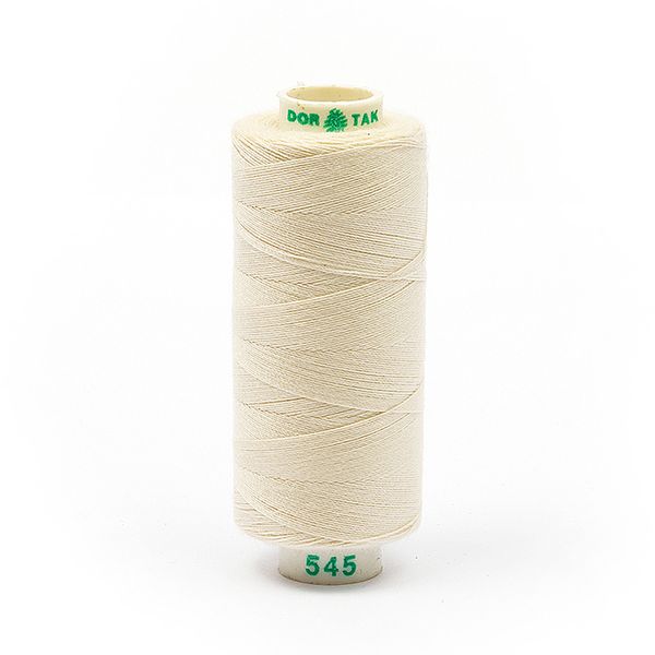 Нитки швейные бытовые Dor Tak 40/2, 366 м / 10 кат., 545 экрю