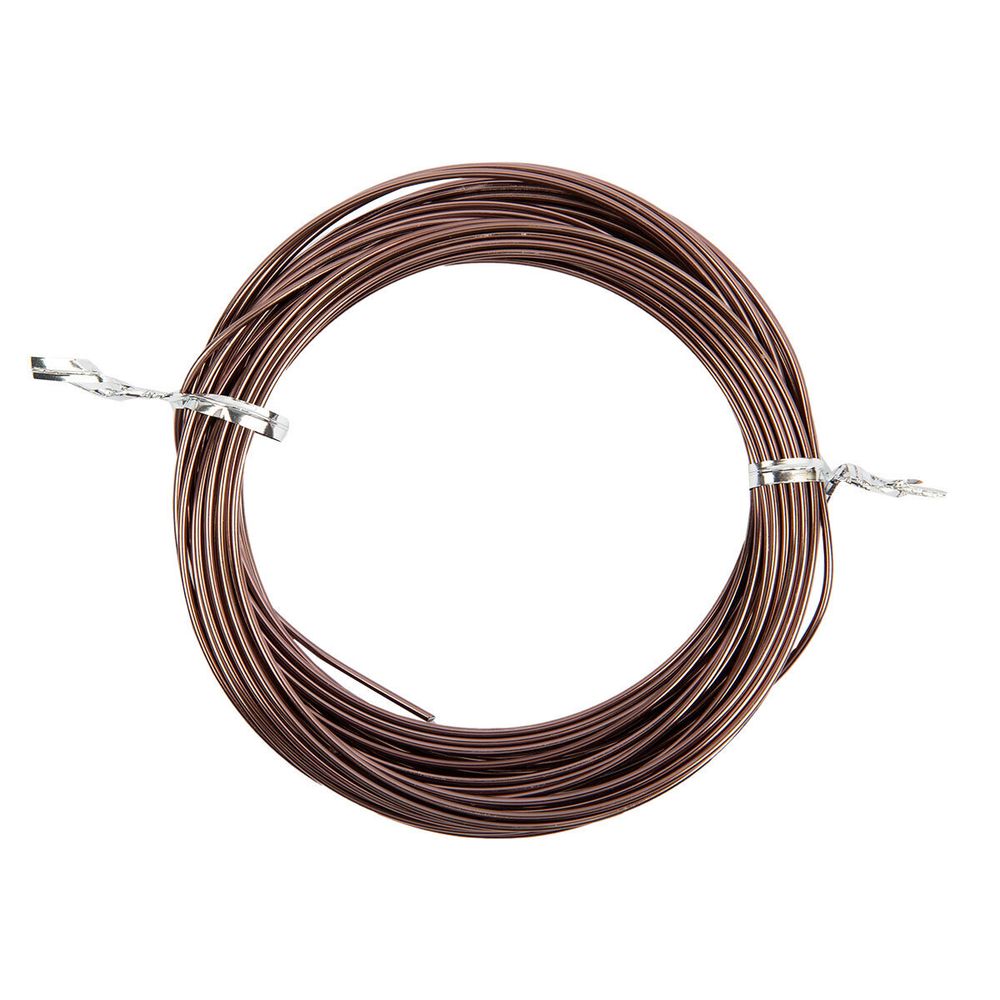 Проволока для плетения ⌀1.5 мм,±0.5 м, 15 т.коричневый, Промысел MM-003