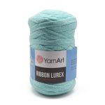 Пряжа YarnArt (ЯрнАрт) Ribbon Lurex / уп.4 мот. по 250 г, 110м, 738 светлая бирюза