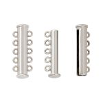 Замок-слайдер магнитный для украшений 10х30 мм, 5 шт, 01 под серебро, Zlatka FMK-M08