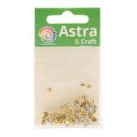 Хрустальные стразы в цапах/золото, 4мм, 50 шт/упак, Astra&Craft (прозрачный), 4AR159/166
