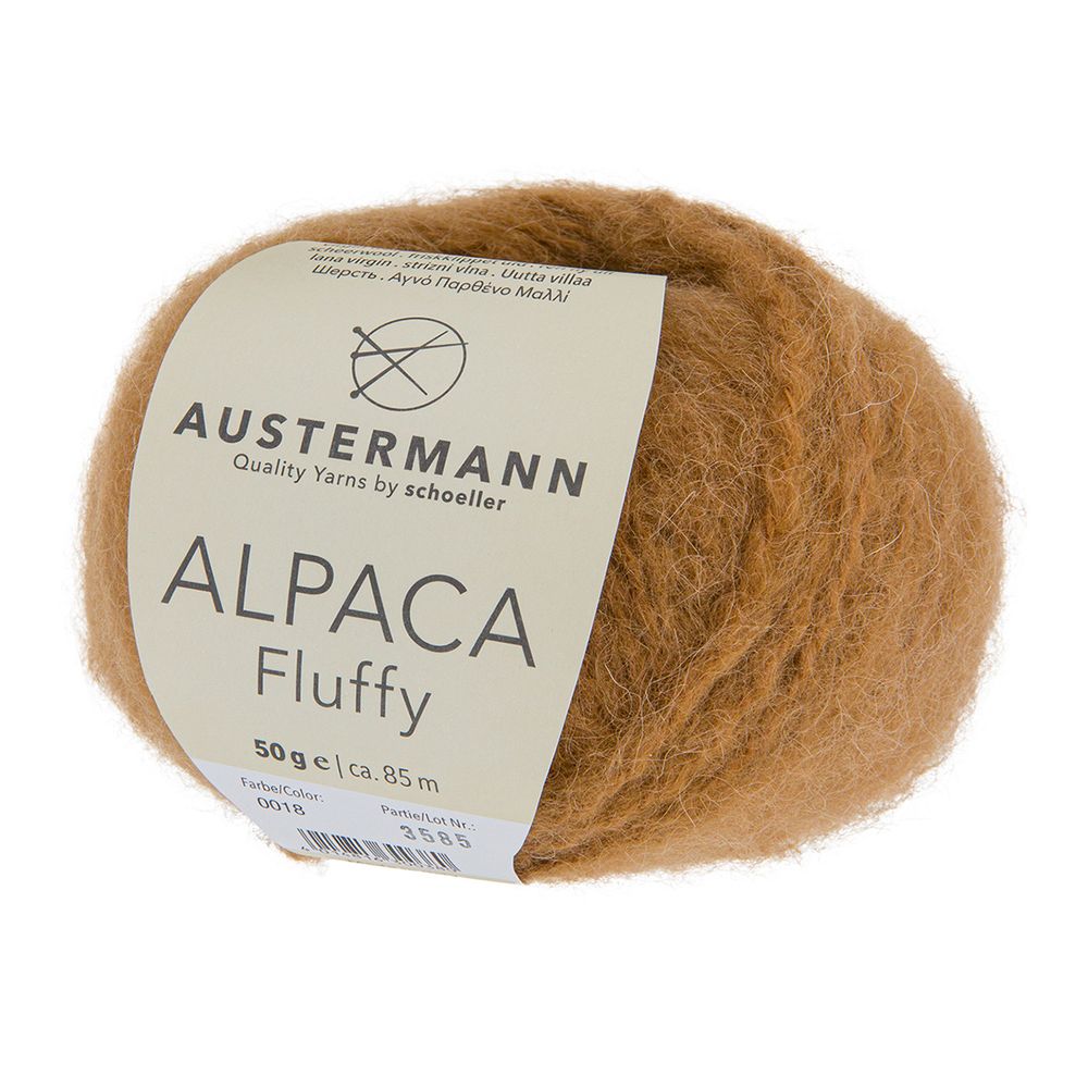 Пряжа Austermann (Аустерманн) Alpaca Fluffy / уп.10 мот. по 50 г, 85 м, 12004