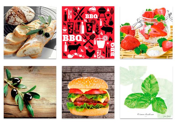 Салфетки для декупажа ассорти 05, 6 шт, Барбекю-вечеринка, Love2art SDP №1219-05