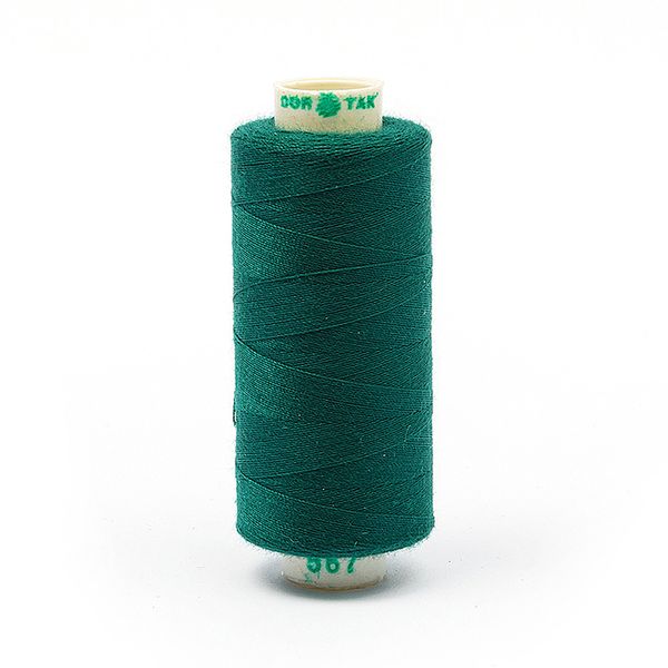 Нитки швейные бытовые Dor Tak 40/2, 366 м / 10 кат., 567 зеленый