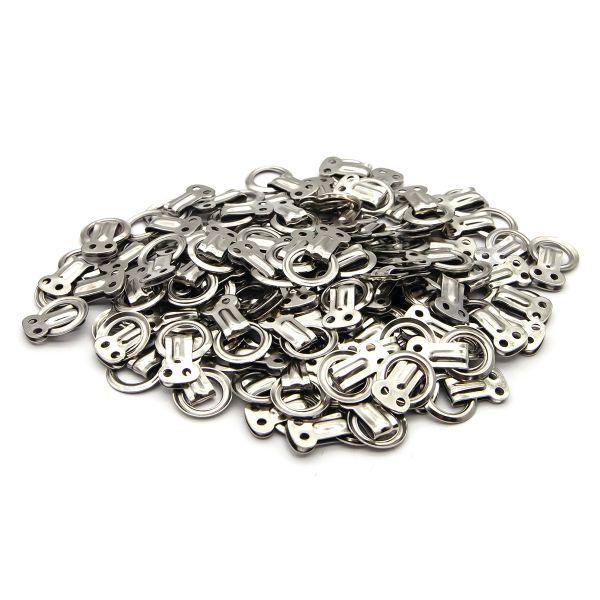 Кольцо ковровое ⌀15 мм, h25 мм, с подвеской (С39 никель), С-21, с-39, 100 шт