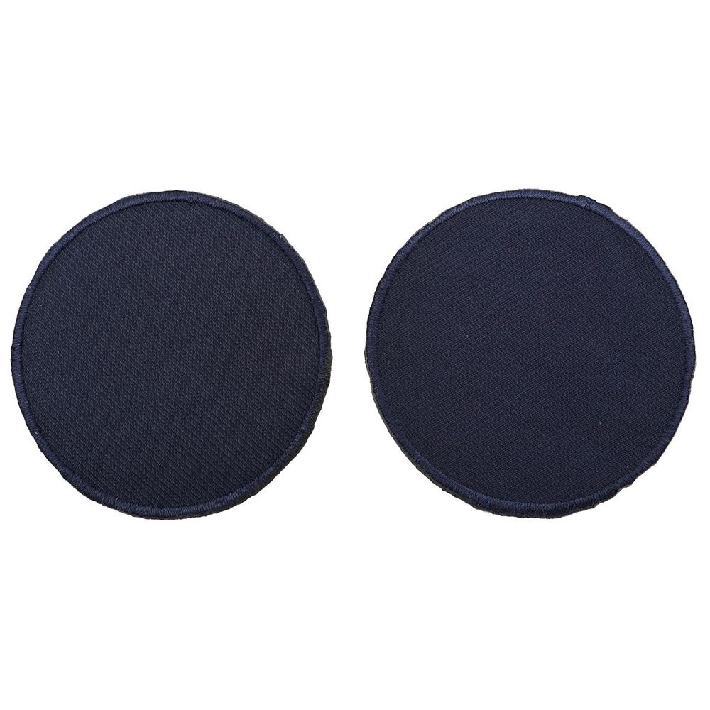 Термоаппликация Круг d-4см, уп. 2 шт, цв.синий