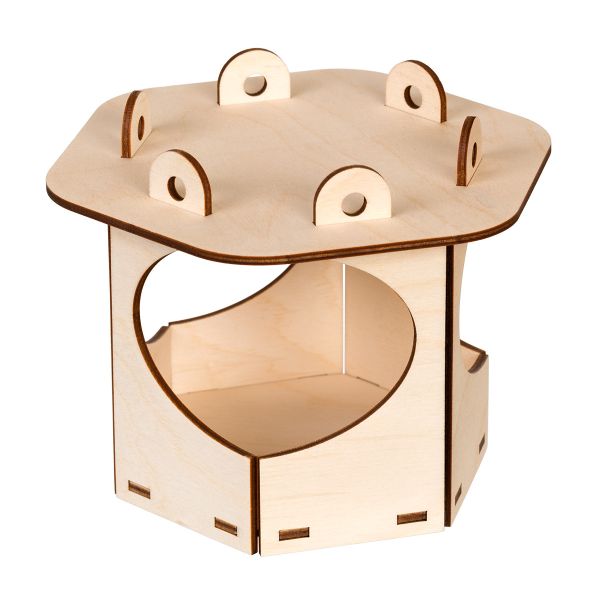 Кормушка фанера 15.5х17х11.5 см, Mr.Carving КЛ-09