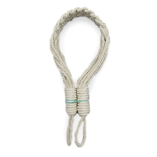 Подхваты шторные Макраме (L65см/ ширина 4см) (6 молочный) К-15