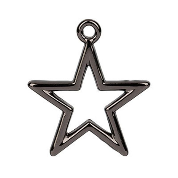 Подвеска для бижутерии 19х23 мм, 10 шт, №06 черн.никель, Blitz PPT035