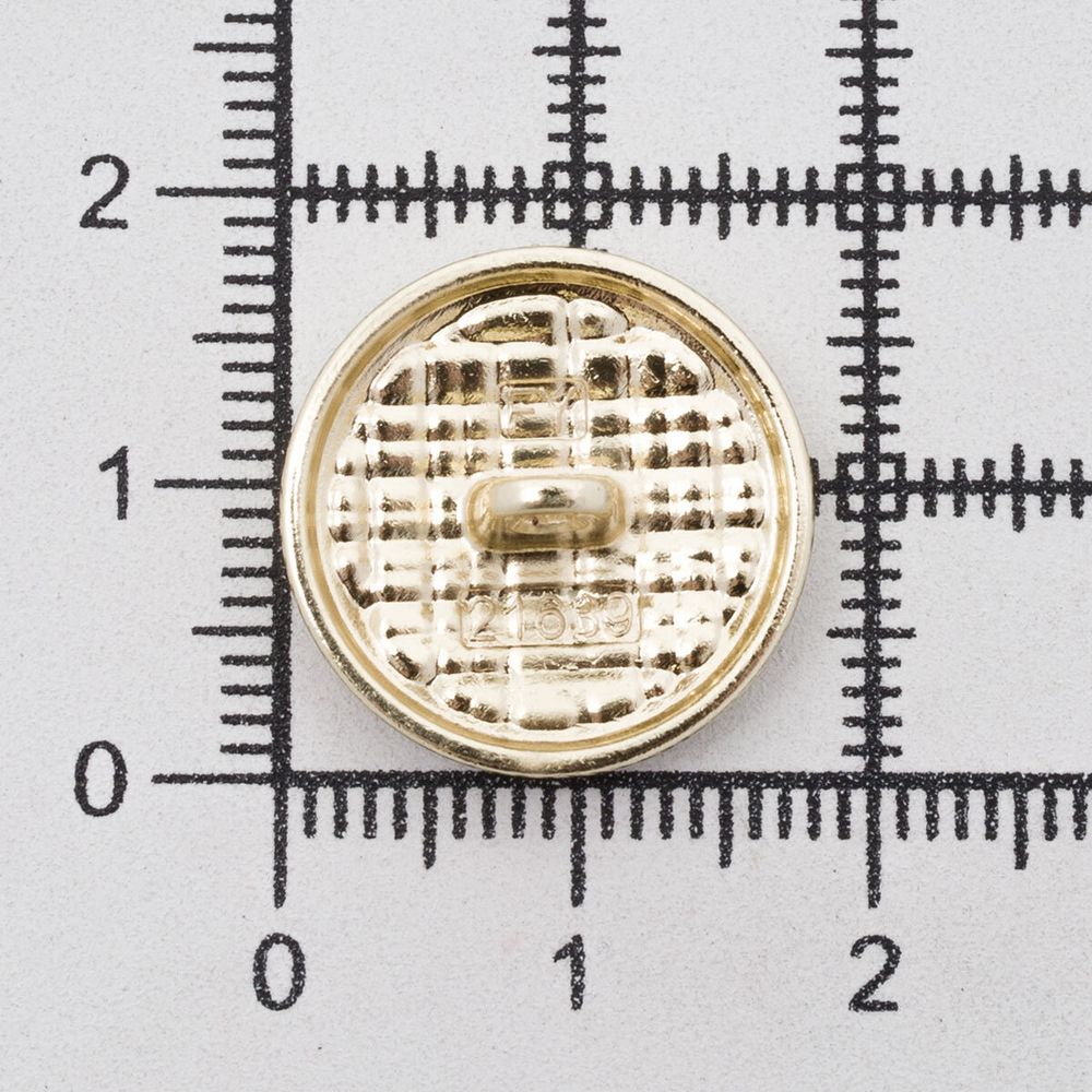 Пуговицы на ножке 28L=18 мм, металл, Gold (золотой), 10 шт, MP06