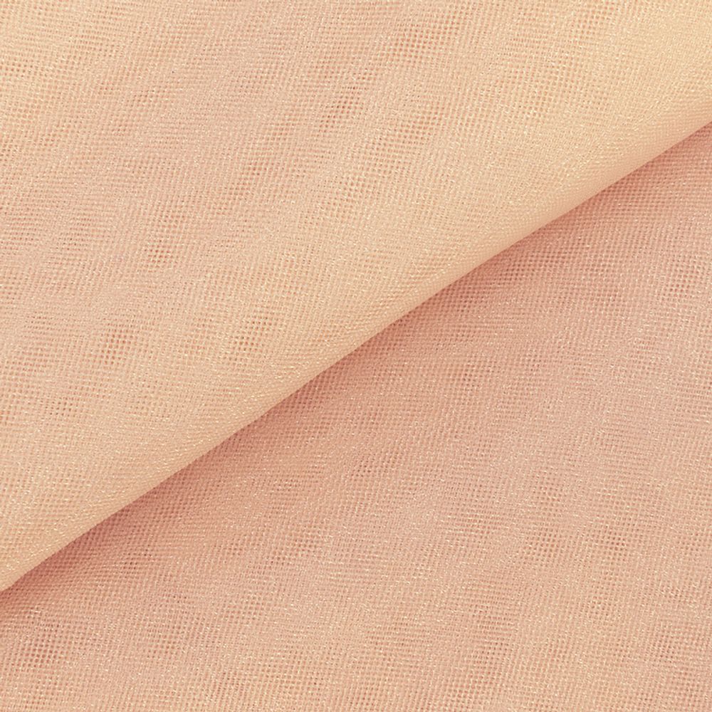 Фатин кристалл 18±2 г/м², 150х150 см, 44 золотистый беж, Gamma FTN-BRN