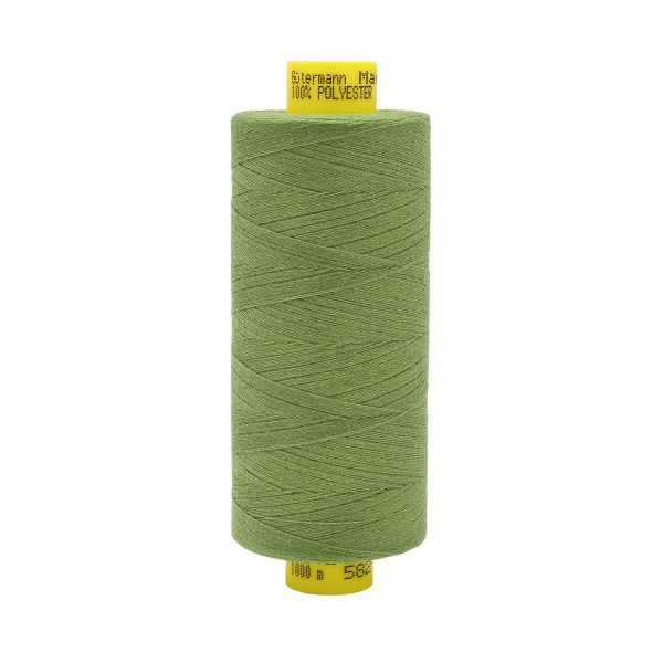 Нитка особо тонкая Gutermann Mara №150 (150/2), 1000 м, 713953, цв. 582 оливковый, 1 катушка