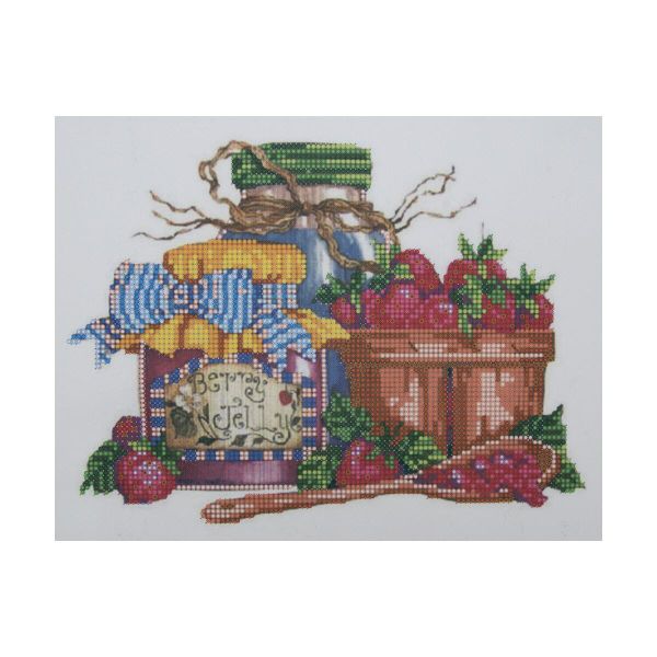 Канва с рисунком для вышивания бисером Сладкое варенье Hobby&Pro 25х20см