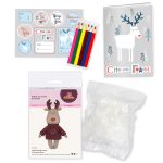 Набор для шитья игрушки Новогодний бокс "Олень" 19 см, Miadolla BX-0325