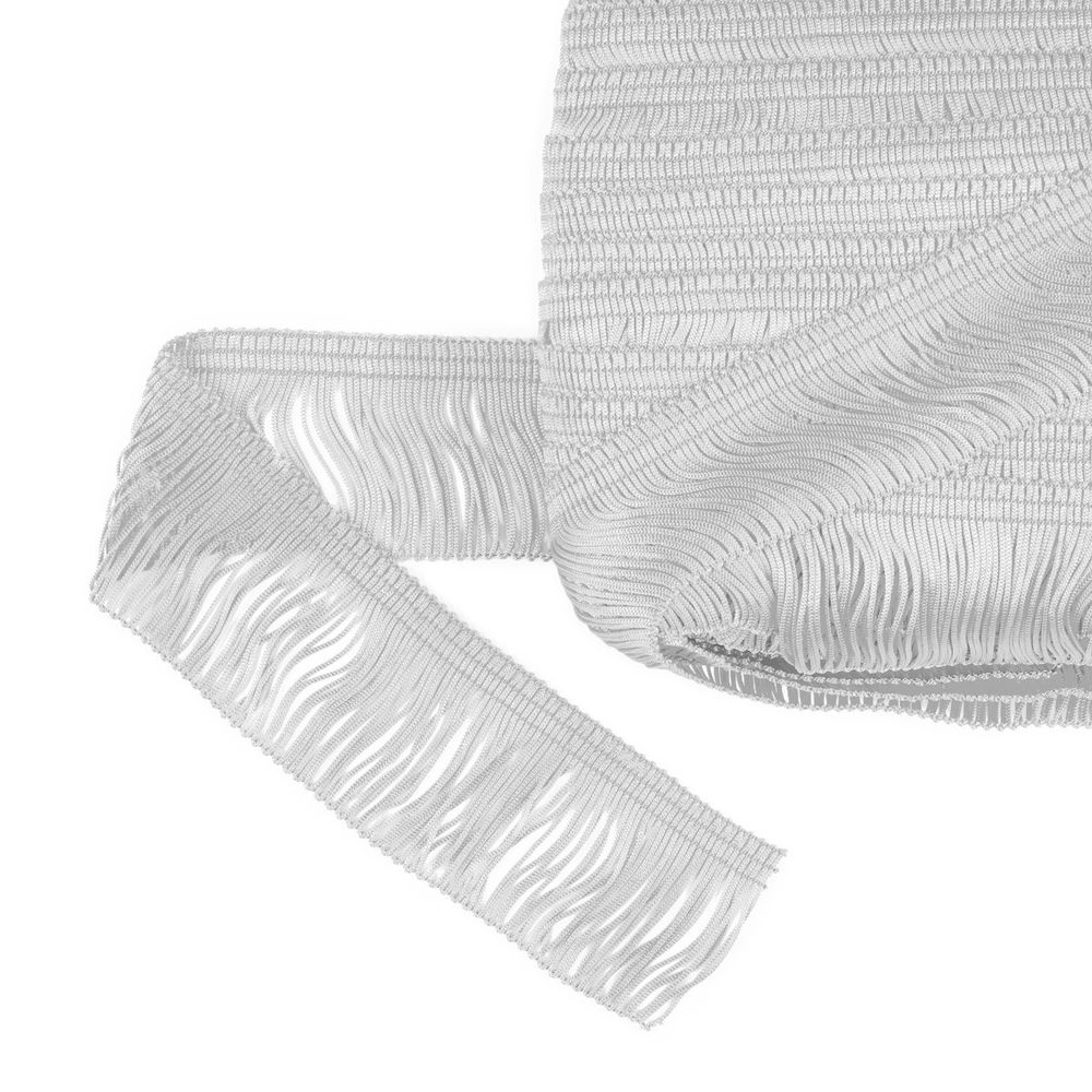 Бахрома отделочная 35.0 мм / 25 метров, 001 белый, Gamma 110