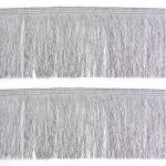Бахрома отделочная широкая 120.0 мм / 25 метров, 361 серый