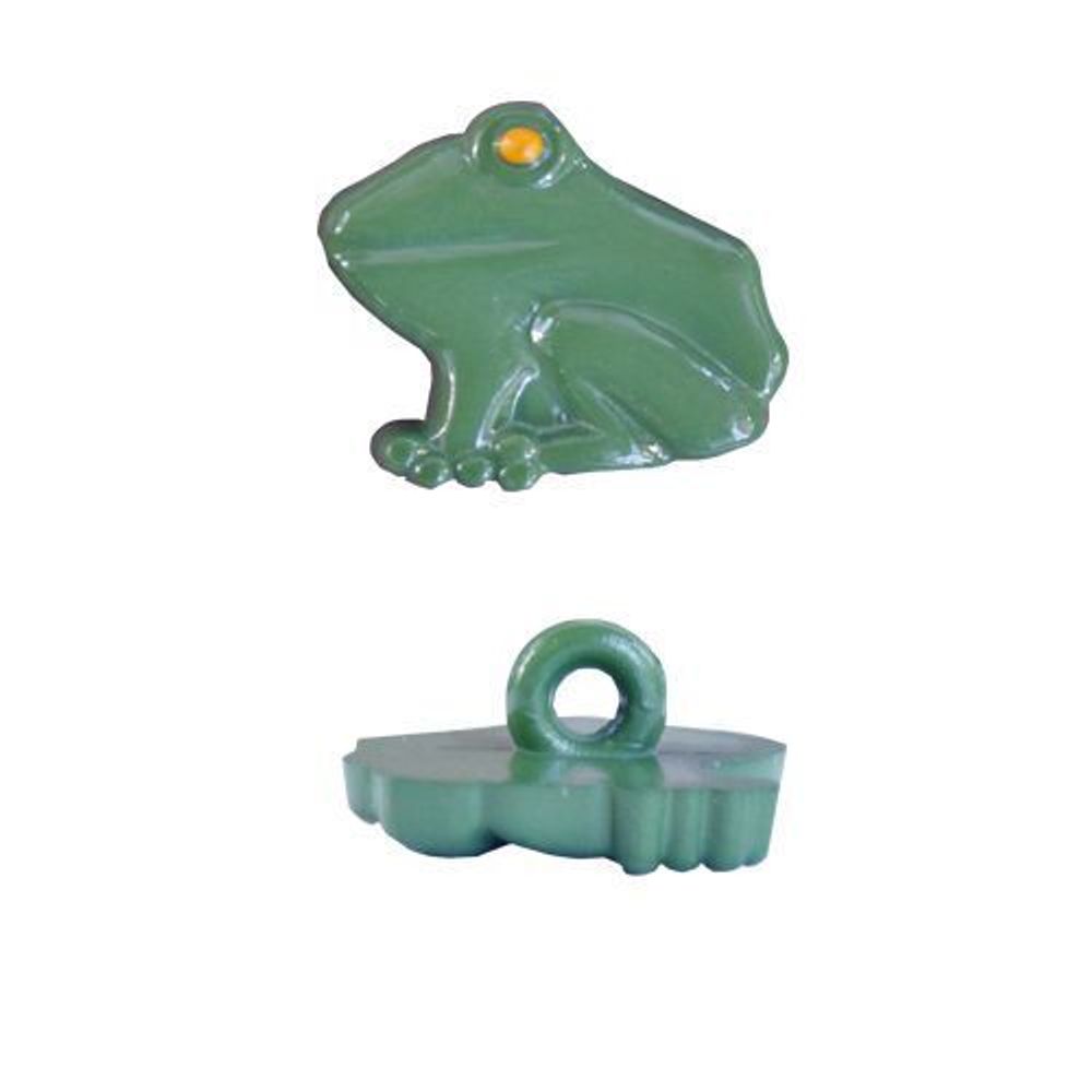Пуговицы на ножке детские 18L=11 мм, Лягушка (HG138) (876), 72 шт