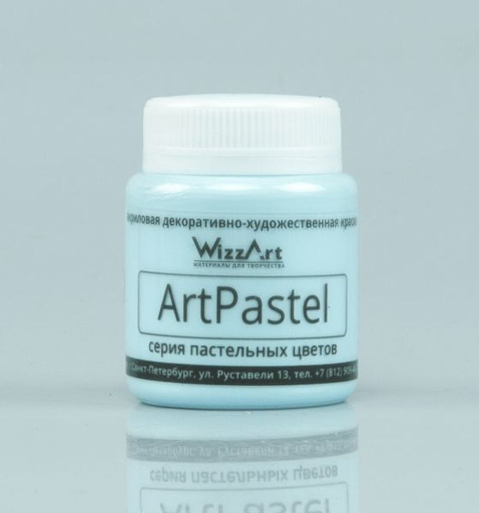 Краска акриловая ArtPastel, бледно-голубой 80мл, WizzArt Краска акриловая ArtPastel, бледно-голубой 80мл, WizzArt