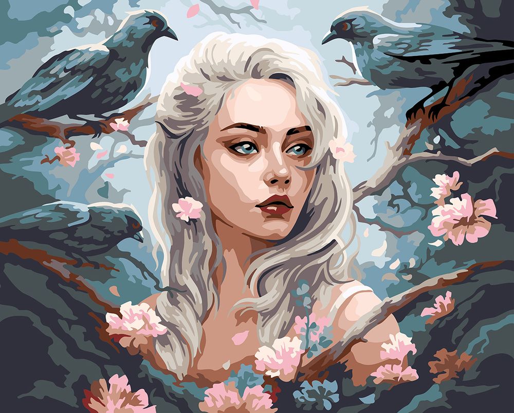 Картина по номерам Фрея PNB/PL-258, Повелительница птиц, 50х40 см