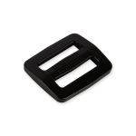 Пряжка двухщелевая пластик 19 мм, 100 шт, черный, Gamma SAR001