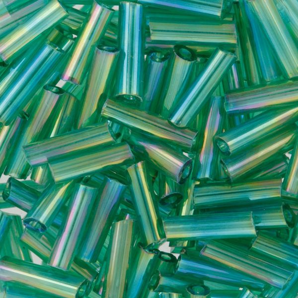 Бисер стеклярус Zlatka 100 г (10х10 г), №0167 зеленый GG