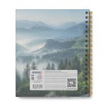 Тетрадь общая с пластик. обложкой с тисн. золотой фольгой, цвет. запечат. титульн.лист, 400 мкм, A5 96 л. на гребне 65 г/м², белизна 100% 4 шт клетка, 01537 Лесная тишина, Светоч ТЕТ96-003