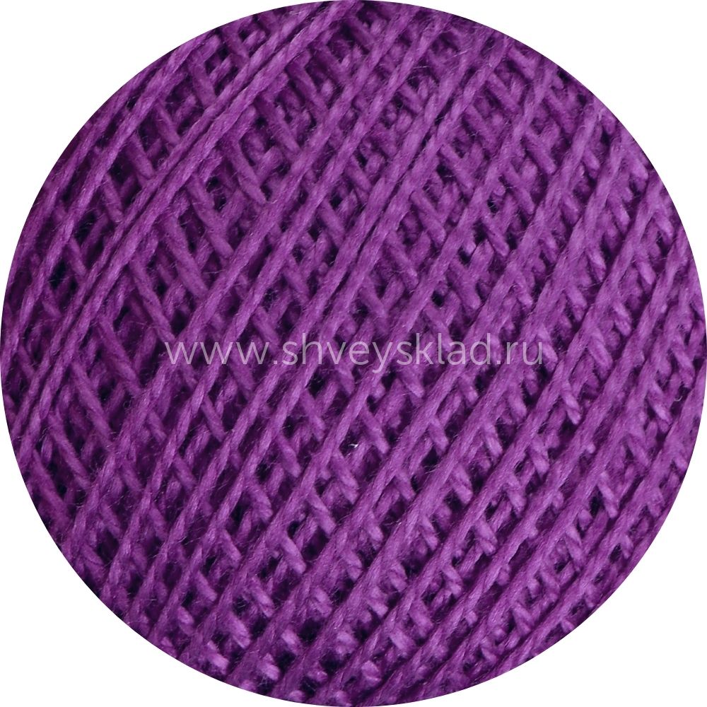 Пряжа ПНК им.Кирова Ирис / уп.20 мот. по 25 г, 150м, 2206 африканский фиолетовый