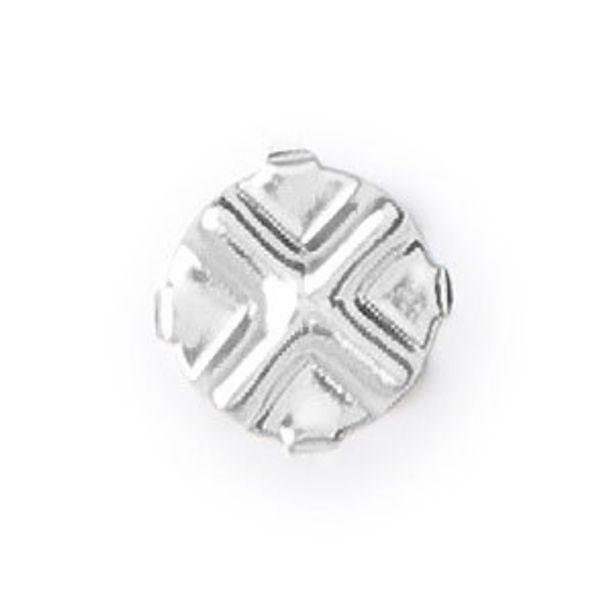 Стразы стекло в цапах 3.1 мм, 24 шт, SS12 белый (crystal), Preciosa 9211/01