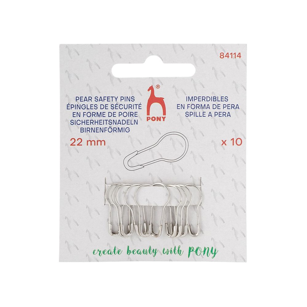 Маркеры для вязания 22 мм, латунь, 10 шт, Pony, 84114