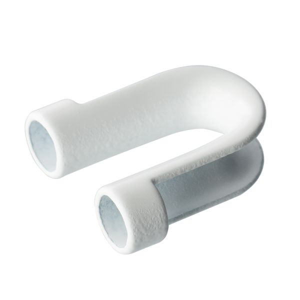 Наконечник для шнура металл 21х20 мм, 20 шт, №02 белый, Gamma GB 1657