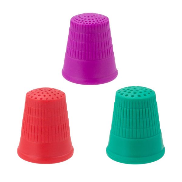 Набор пластиковых напёрстков 15, 16, 17 мм, 3 шт, Pony