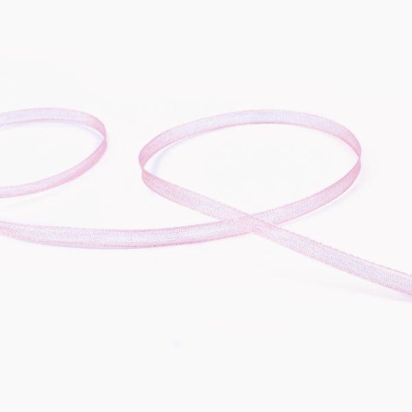 Лента капроновая (органза) _3.0 мм / 45.7 метров, 050 бл.розовый, Blitz OR-3