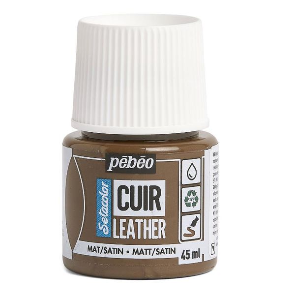 Краска по коже Setacolor 45 мл, 295618 Коричневый эспрессо, Pebeo, 295618