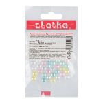 Бусины пластик ⌀6 мм, 100±2 г, №09 ассорти, Zlatka PB-1