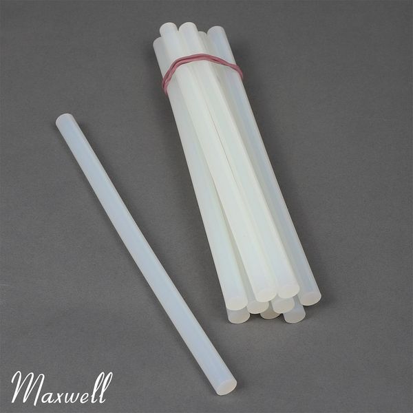 Клеевые стержни для клеевого пистолета прозрачный Maxwell Glue ⌀11,2мм, 210мм, уп.10 шт