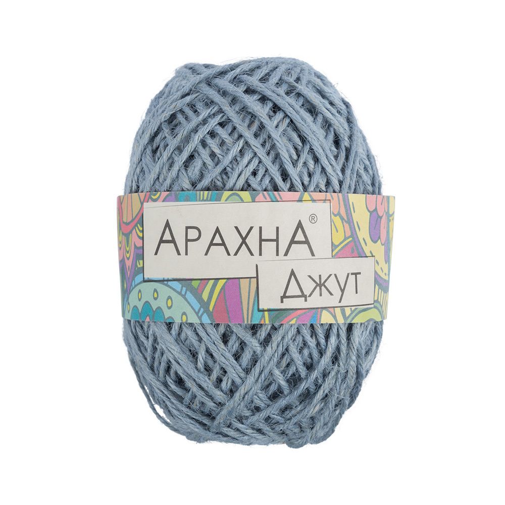 Пряжа Arachna Jute / уп.5 мот. по 100г, 90м, 009 св. голубой