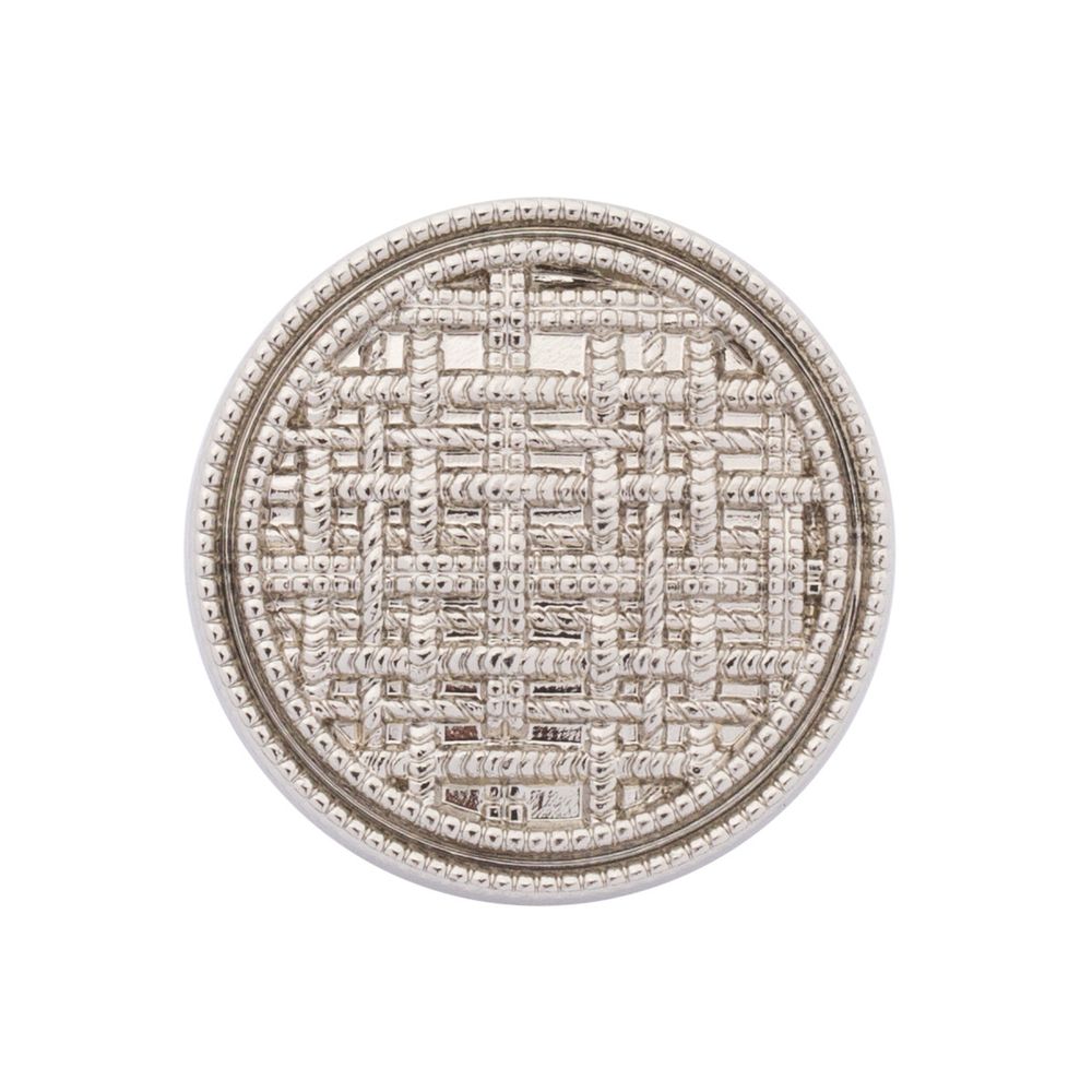 Пуговицы на ножке 36L=23 мм, металл, Silver (серебристый), 10 шт, MP06