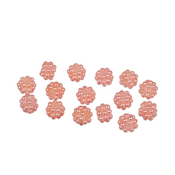 Бусины пластик ⌀10 мм, 15 шт, /РП/, №29 розовый, Zlatka BWS-10