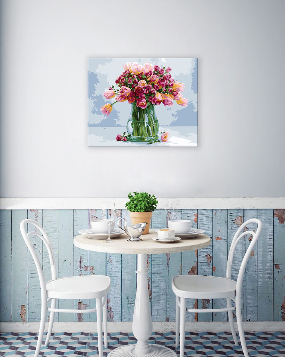 Картина по номерам Фрея, Изящный букет, 50х40 см