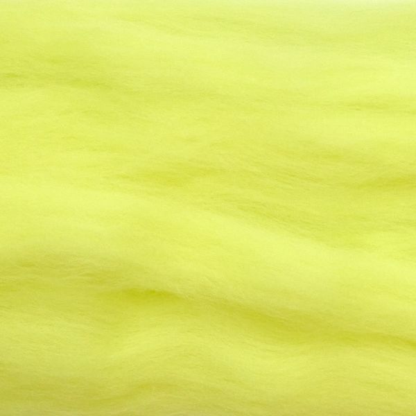 Шерсть для валяния Троицкая тонкая 1х100 г (до 23 мкр), 27 лимон