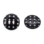 Пуговицы детские Горошек 28L (990 черно-белый) Q7125-FSS, 72 шт