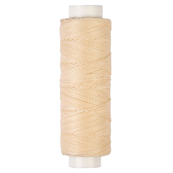 Нитки для кожи вощёные (полиэстер) 0.45х, 40 м, 1 катушка, 006 суровый, LC-005 Промысел