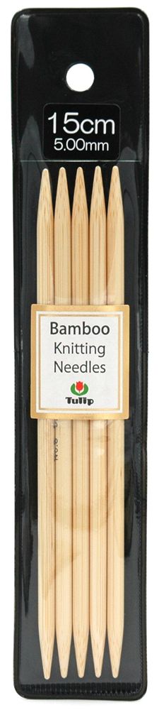Спицы чулочные Tulip Bamboo 5мм, 15см, KND060500