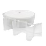 Лента (тесьма) шторная: сборка волна (1:2) 100 мм / 100 метров, органза с эффектом люверсов MirTex