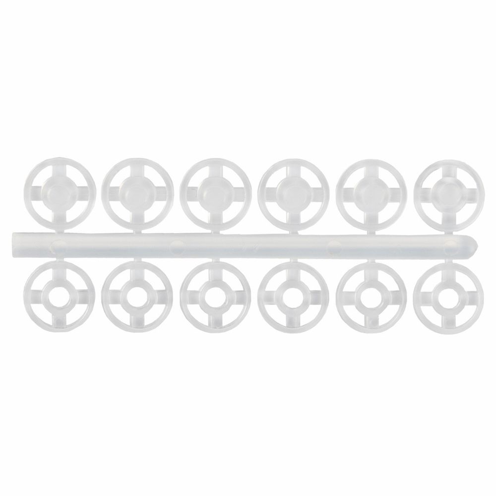 Кнопка пришивная пластик ⌀7 мм, 24 шт, белый, KOH-I-NOOR 11 (MIA1020 №1/2)